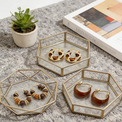 3 Pairs Amber Jewelry Boho Brown Earrings for Women Chunky Amber Earrings | Boho Brown Earrings Chunky Amber Earrings Vintage Resin Beaded Loop Earring, Boho Accessories Vintage Jewelry Gifts ﻿