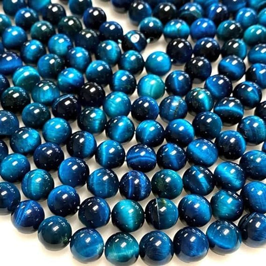 Zenkeeper About 180 Pcs Lake Blue Tiger Eyes Beads for Jewelry Making 4 MM Lake Blue Tiger Eyes Gemstones Loose Stone Beads - color: Lake Blue Tiger Eyes, size: 4MM, about 180pcs