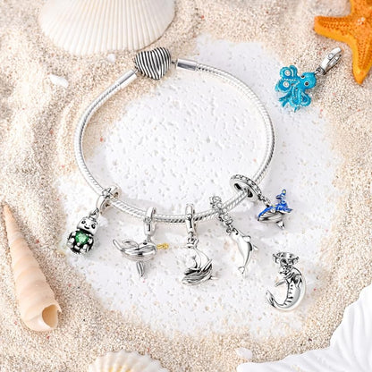 Birthday Fashion Heart Dangle Charm for Bracelets and Necklace Pendant Bead Charms Jewelry Present for Women Family Friends - style: Blue Whale