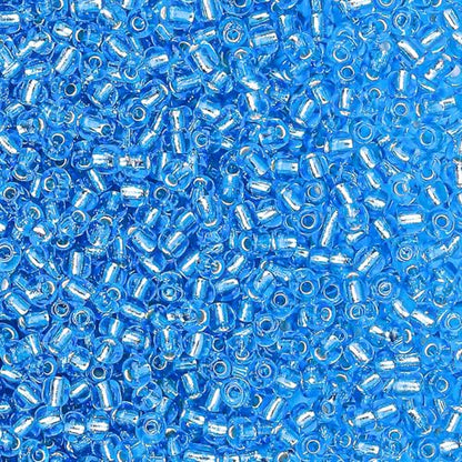 2000pcs Glass Seed Beads Bulk, 4mm 6/0 Mini Pony Spacer Small Individual Color Seed Beads for DIY Bracelet Necklaces Wrist Jewelry Making, Frosted Silver Blue - color: Frosted Silver Blue