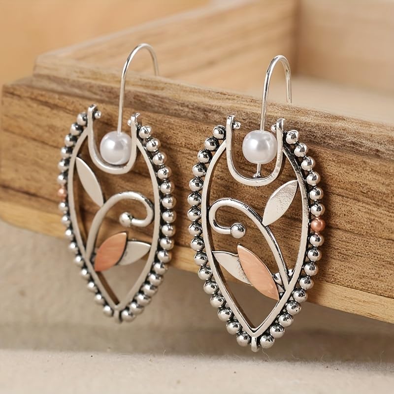 Retro Exaggerated Drop Earrings Personality Vintage Carved Dangle Earrings Daily Accessories Party Valentine's Day Jewelry Gifts for Women - style: Retro Style 16