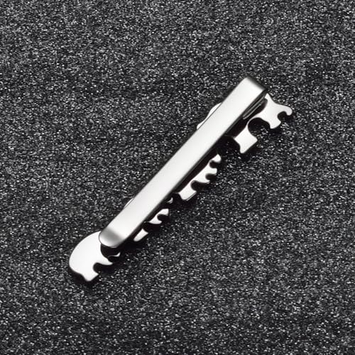 Christmas Tie Clips for Men 14k Gold Plated Silver Tie Pins with Cute Animal Deer/Lion/Dog/Cat Tie Bars Necktie Suit Tie Accessories Jewelry - style: Black Bear Tie Clips