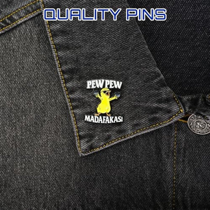 Enamel Pins, Cute Pins for Backpacks, Hat Pins, Novelty Brooch Pins, Backpack Pins, Lapel Pins for Men, Women, Girls, Boys. For Lanyard, Bags, Hats, Caps, Clothing - color: Madafakas
