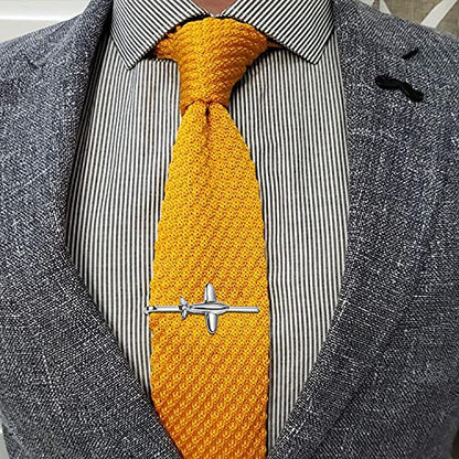 HAWSON 2 inch Tie Clip for Men-Novelty Sport Necktie Bar Clip,Tie Pin,Special Interesting Gift for Men - style: Airplane
