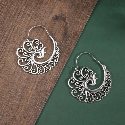 Retro Exaggerated Drop Earrings Personality Vintage Carved Dangle Earrings Daily Accessories Party Valentine's Day Jewelry Gifts for Women - style: Retro Style 15