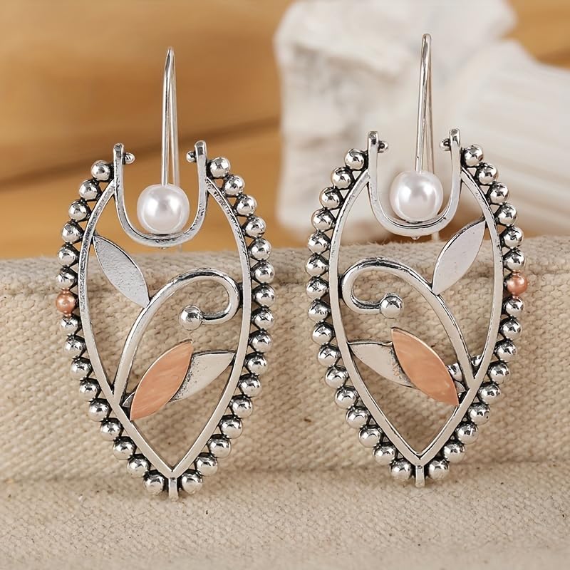 Retro Exaggerated Drop Earrings Personality Vintage Carved Dangle Earrings Daily Accessories Party Valentine's Day Jewelry Gifts for Women - style: Retro Style 16