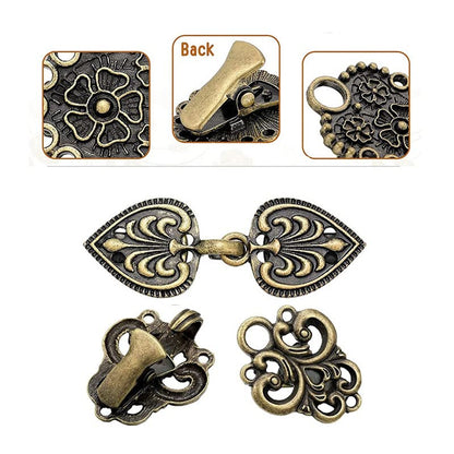 Vintage Sweater Clip Cape Cloak Retro Cardigan Shawl Collar Clasp Dress Shirt Brooch Clip-C27
