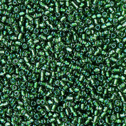 2000pcs Glass Seed Beads Bulk, 4mm 6/0 Mini Pony Spacer Small Individual Color Seed Beads for DIY Bracelet Necklaces Wrist Jewelry Making, Frosted Silver Grass Green - color: Frosted Silver Grass Green