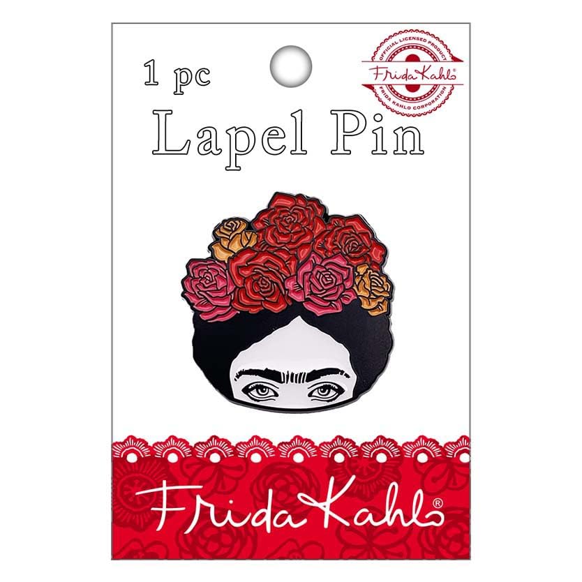 Frida Kahlo Flower Crown Metal Lapel Pin