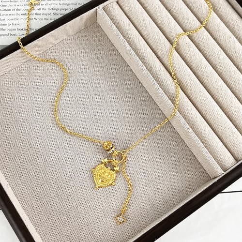 Irregular Heart Necklace for Women Y2k Pink Zircon Pearl Diamond Women's Fashion Pendant Hot Fashion Pink Jewelry for Women - color: Style27