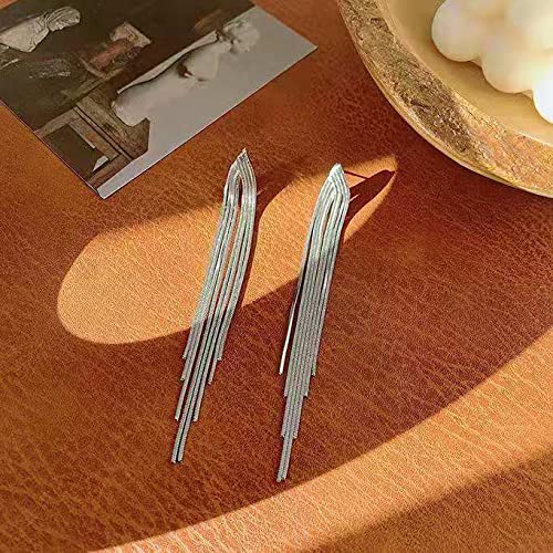 Long Earrings for Women Dangling Black Tassel Earrings Fringe Earrings Formal Elegant Earrings Bridesmaid Jewelry - style: s