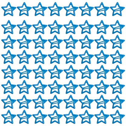 64 Pcs Metal Snap Hair Clips for Women,Small Snap Barrettes for Women Girls Thick Fine Hair (Dark blue) - color: Dark blue