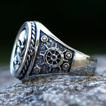 2023 Skull Ring Cool Evil Death Punk Rock Stainless Steel Rings Aly Style Jewelry - style: R1037