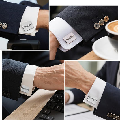 Religious Cufflinks for Men Christian Gifts for Dad Son Grandpa Fathers Day Gift for Husband Uncle Man Of God - style: man of god 01