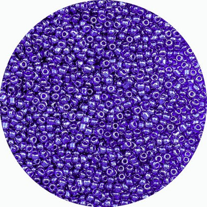 2mm Glass Seed Beads Bulk, Metallic Blue 12/0 Tiny Round Seed Bead, Small Mini Pony Craft Beads for Bracelet Necklace Wrist Jewelry Making Beading Weaving DIY Crafts Supplies - color: Metallic Blue