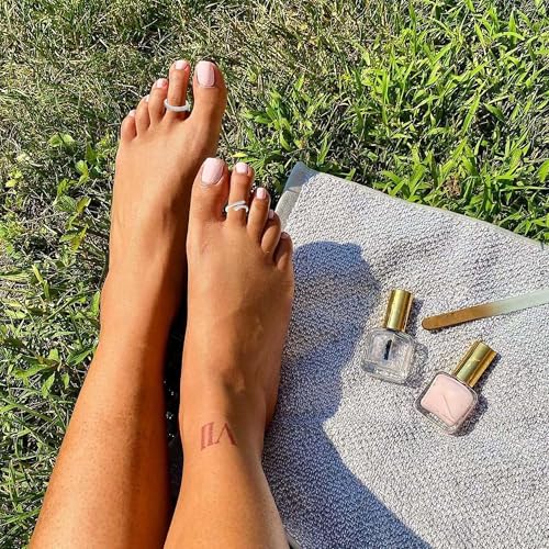 SONNYX 9Pcs 18K Gold Plated Gold Toe Rings for Women | Adjustable Silver Toe Rings Foot Jewelry for Summer Beach - color: Silver1
