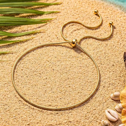 Sea Shell Starfish Anklet with Pearl Charms, Layered Heart Beach Statement Chunky Ankle Bracelet, Gold Tone Chain - color: Gold D