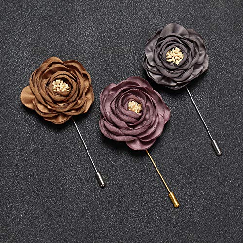 60Pcs Flat Round Tray Lapel Pin,Stainless Steel Safety Pins Stick Pins Brooch Pin Needle Suit Tie Hat pin Scarf Badge for DIY Costume Jewelry Making Accessories - color: Gold, Silver