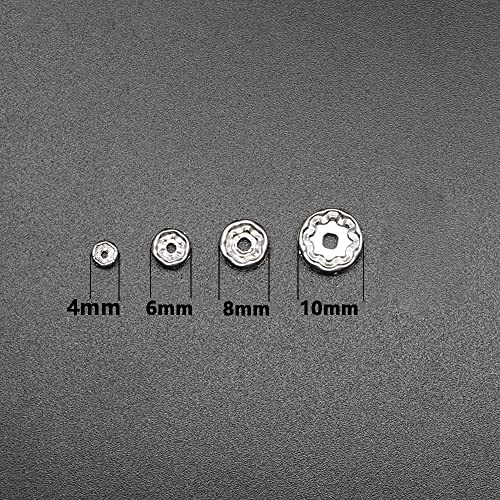 200PCS Rondelle Spacer Beads 6mm Gold Plated Czech White Crystal Rhinestone for Jewelry Making - color: 200Pcs Gold Plated/White, size: 6mm