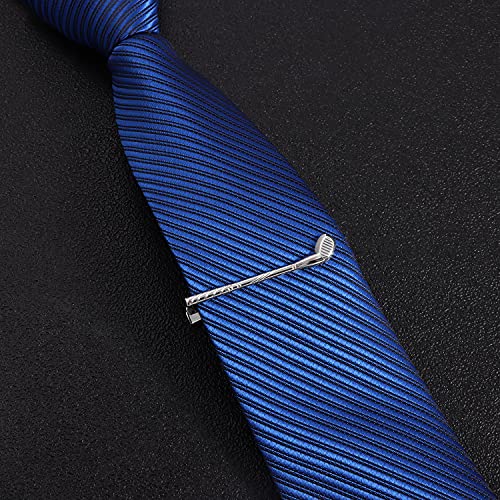 HAWSON 2 inch Tie Clip for Men-Novelty Sport Necktie Bar Clip,Tie Pin,Special Interesting Gift for Men - style: Golf Clubs