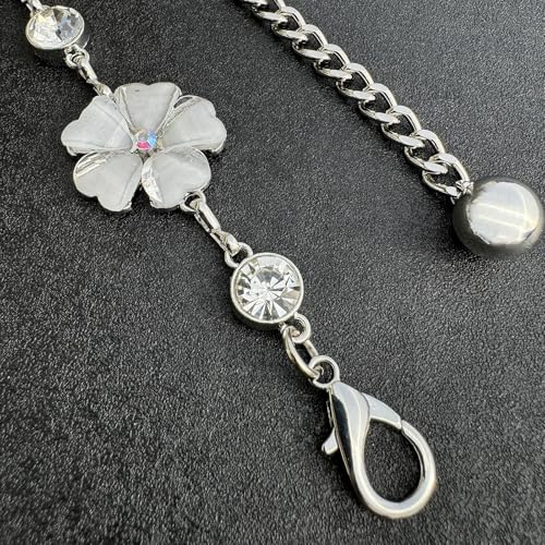 Women's Chain Belt Adjustable Rhinestone Metal Waist Belts for Women Ladies Chain Belt for Dresses - color: S-04