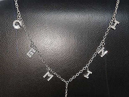 Women Sexy Rhinestone Waist Body Chain Crytal Sexy Letter Pendant Belly Waist Chain T-string Thong Body Jewelry - color: Gemini Letter