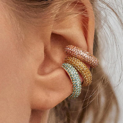 Ear Cuffs for Women – Clip On Cartilage Hoop Earrings – Huggie Hoop Earrings Jewelry Gifts - color: A