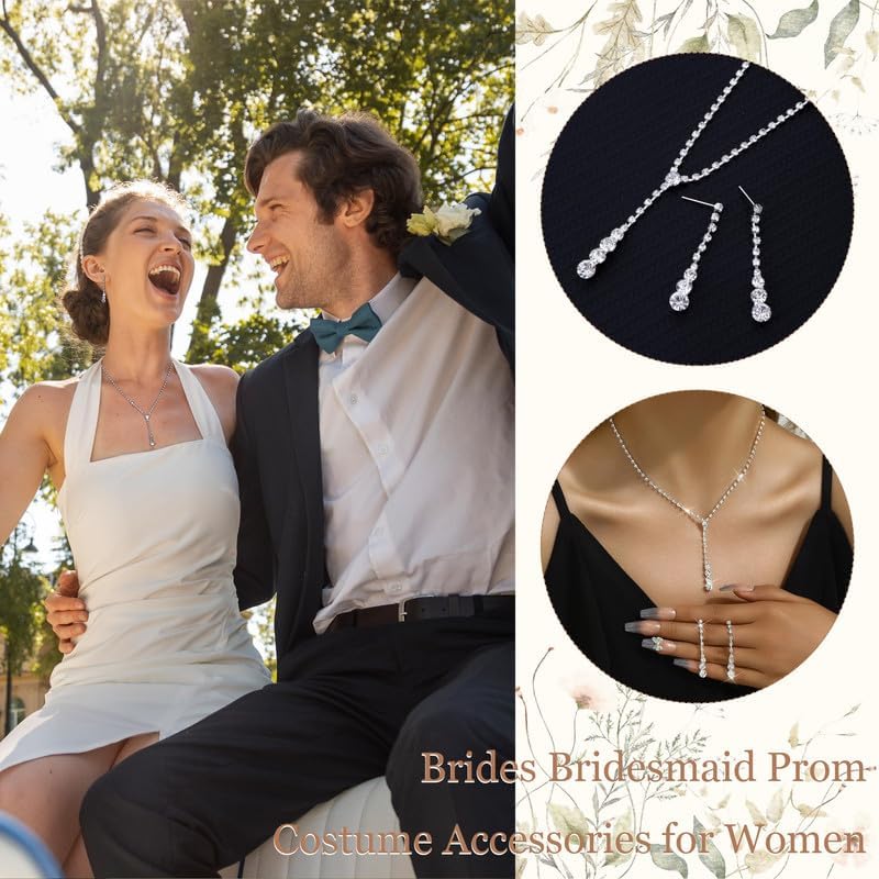 Gold Statement Choker Necklace for Women – Trendy Silver Long Layered Snake Chain Drop Necklace, Elegant Prom Party Jewelry Gift, Delicate Accessories for Her - color: A-Fashionable zircon tassel inlaid bridal jewelry