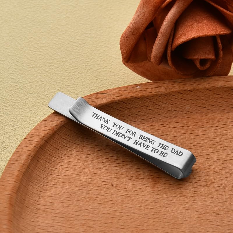 Wedding Gift for Men Wedding Tie Clip for Men - style: steo father