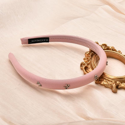 Kilener Padded Headbands for Women Bow Headband Thin Padded Headband Hairband with Bow Hair Bands for Women's Hair Non Slip Bowknot Headbands Pink - color: Pink