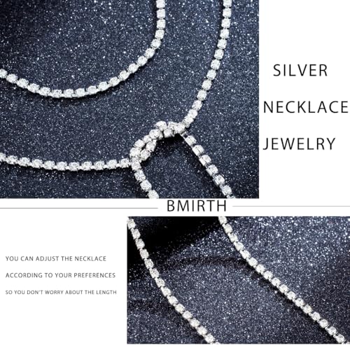 Rhinestone Chain Gold Body Chain Crystal Necklace Chain Body Accessories for Women - color: Silver body chain