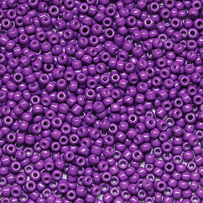 Bala&Fillic Dark Purple Color 3mm Seed Beads About 3600pcs/100Grams in Bag, 8/0 Glass Craft Beads for Making Bracelet and Necklace (Dark Purple) - color: Dark Purple