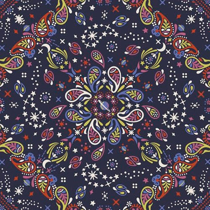 Vera Bradley womens Premium Cotton Jewelry Roll - color: Starry Paisley