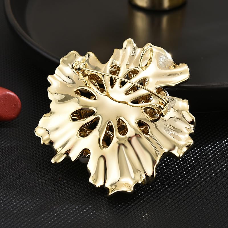 Brooches and Pins for Women Elegant Flower Pearl Brooches Costume Broches Jewelry Lady Christmas Pin for Women - style: GD-1836