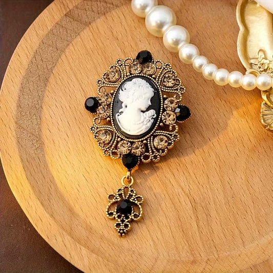 Elegant Alloy Brooch with Rhinestone Inlay Pin For Women Dress Clothing Accessories, Ideal For Daily Wear And Gift Giving - color: Colorful 112