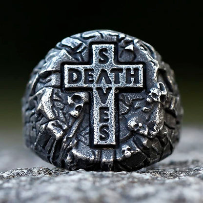 2023 Skull Ring Cool Evil Death Punk Rock Stainless Steel Rings Aly Style Jewelry - style: R1040