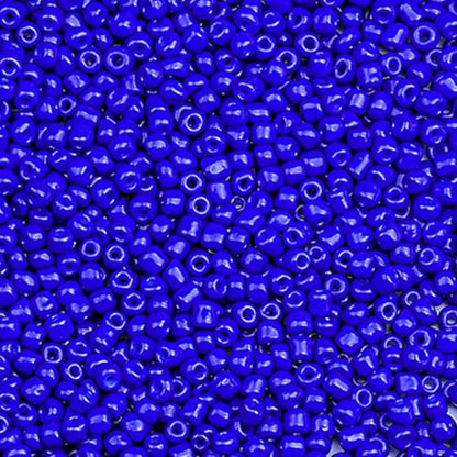 2000pcs Glass Seed Beads Bulk, 4mm 6/0 Mini Pony Spacer Small Individual Color Seed Beads for DIY Bracelet Necklaces Wrist Jewelry Making, Dark Blue - color: Dark Blue