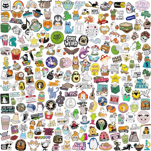 SINCCO 20/40/50 PCS Cute Enamel Pins Bulk, Funny Backpack Pins Aesthetic Lapel Badge Pins Set Assorted Enamel Brooch Pins for Backpacks, Hats, Bags, Landyards
