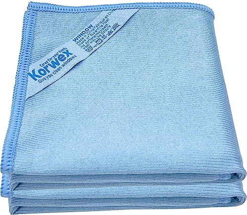 Longmann Window Cleaning Cloth, Glass Cloth, Cleaning Cloth, Streaks Schatches Free (Blue 2 Pack) - color: Blue 2 Pack