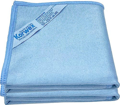 Longmann Window Cleaning Cloth, Glass Cloth, Cleaning Cloth, Streaks Schatches Free (Blue 2 Pack) - color: Blue 2 Pack