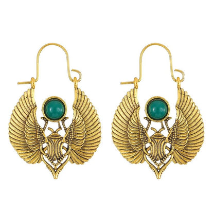 Retro Exaggerated Drop Earrings Personality Vintage Carved Dangle Earrings Daily Accessories Party Valentine's Day Jewelry Gifts for Women - style: Retro Style 21
