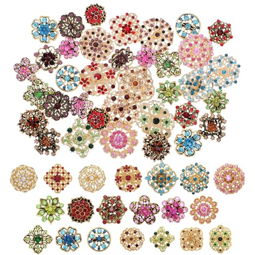12pcs Women Brooches Bulk Set,Rhinestone Crystal Vintage Brooch Pins,Retro Broches Pin for Women Mother's Day Gifts Christmas Gifts - style: Classical