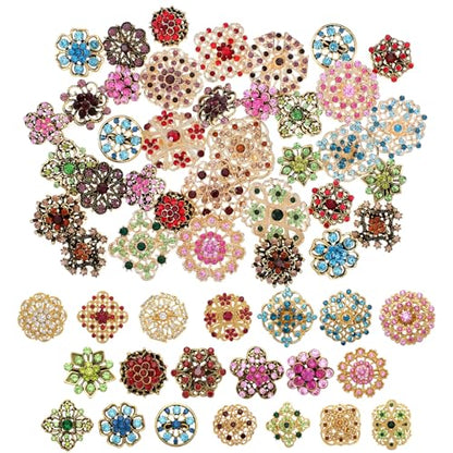 12pcs Women Brooches Bulk Set,Rhinestone Crystal Vintage Brooch Pins,Retro Broches Pin for Women Mother's Day Gifts Christmas Gifts - style: Classical