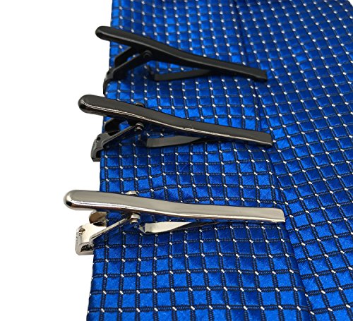Fashion Necktie Clips Tie Bar Clips Tie Pins Set for Men Pack of 3 - style: Style B