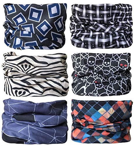 KINGREE KINREE 6PCS Outdoor Magic Scarf, Elastic Headbands, Headscarves, Headwear, Mask - color: Duke