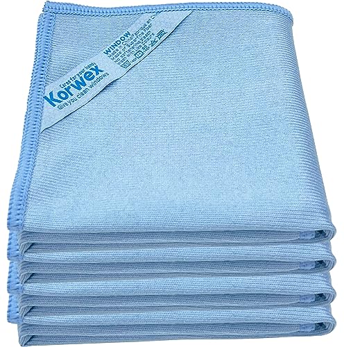 Longmann Window Cleaning Cloth, Glass Cloth, Cleaning Cloth, Streaks Schatches Free (Blue 4 Pack) - color: Blue 4 Pack