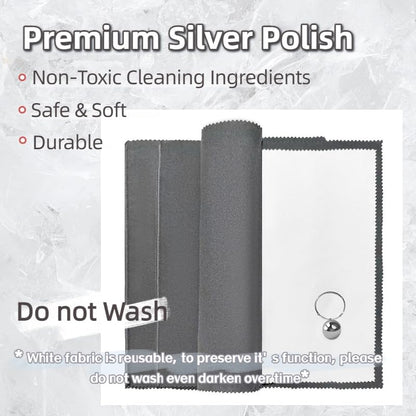 3PCS Silver Polishing Cloth, 11'' x 14'' X-Large PremiumJewelry Cleaning Cloth, Suitable for Gold, Diamonds, Silverware, Platinum, Gemstones & Other Precious Metal Jewelry, Coins