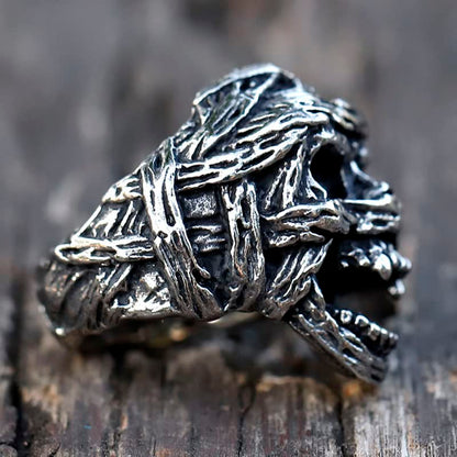 2023 Skull Ring Cool Evil Death Punk Rock Stainless Steel Rings Aly Style Jewelry - style: R1066