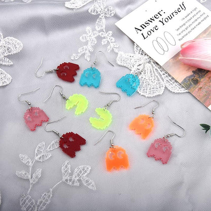 Halloween Earrings Set for Women Geometric Earrings 80s 90s Earrings Halloween Costumes Accessories for Women Halloween Gifts - style: devil