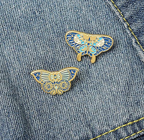 Cute Enamel Pin Set Lapel Pins Brooches Cartoon Brooch Badge Pins for Clothes Bags Backpack for Women - color: Butterfly Set